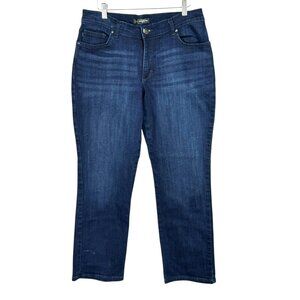 Lee Womens Relaxed Fit Straight Leg Mid Rise Jeans 12 Short